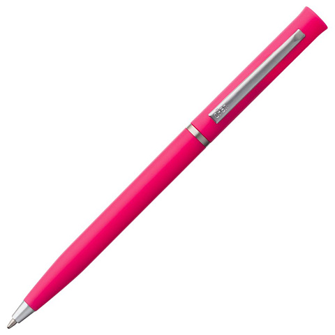 Ручка шариковая Euro Chrome, розовая - рис 4.