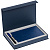 Коробка Silk с ложементом под ежедневник 13x21 см и ручку, синяя - миниатюра - рис 4.
