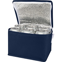 Spectrum нетканая сумка-холодильник, 4 л, на 6 банок, из переработанных материалов, синий navy