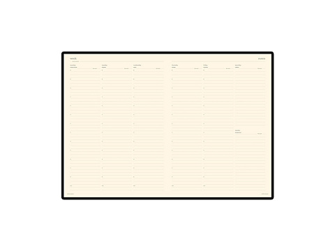 Еженедельник недатированный А4 Profy, коричневый - рис 2.