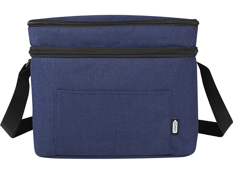 Tundra сумка-холодильник из переработанного РЕТ-пластика, сертиф. согласно GRS - Heather navy - рис 2.