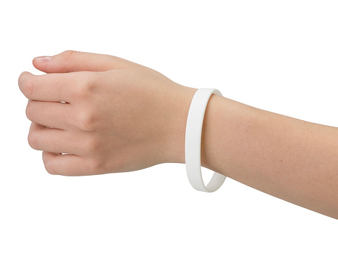 Силиконовый браслет Forest 202*12 мм, белый - рис 3.