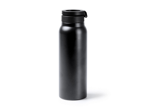 Термобутылка Хэйду с двойными стенками и корпусом из переработанной нержавеющей стали, черный
