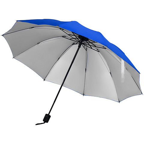 Зонт наоборот складной Stardome, синий - рис 2.