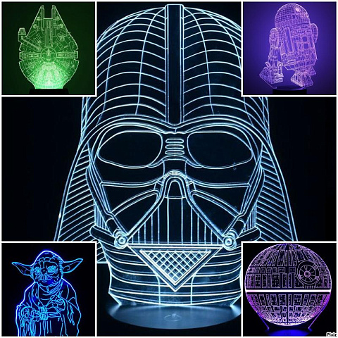 Набор 3D светильников Звездные воины