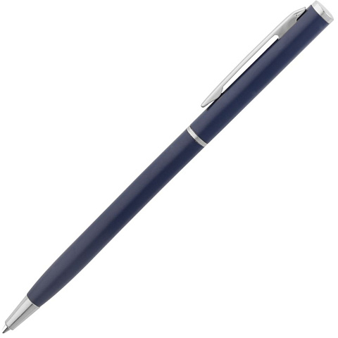 Ручка шариковая Hotel Chrome, ver.2, матовая синяя - рис 4.