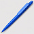 Пластиковая шариковая ручка Клик, синяя - миниатюра