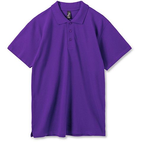 Рубашка поло мужская Summer 170, темно-фиолетовая - рис 2.