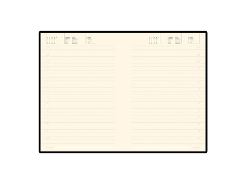 Ежедневник А5 недатированный Megapolis Soft, черный - рис 2.