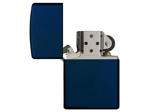 Зажигалка ZIPPO Classic с покрытием Navy Matte, латунь/сталь, синяя, матовая, 38x13x57 мм - рис 3.