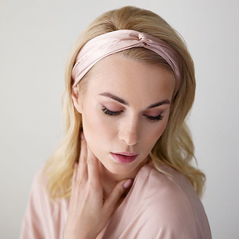 Повязка для волос Essential, розовая (пыльная роза) - рис 4.