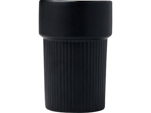 Fika стакан 340 мл с бамбуковым чехлом - сплошной черный - рис 2.