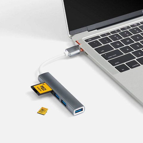 USB-хаб Slotto, серый - рис 8.