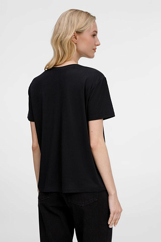 Футболка унисекс Senti, черная - рис 8.