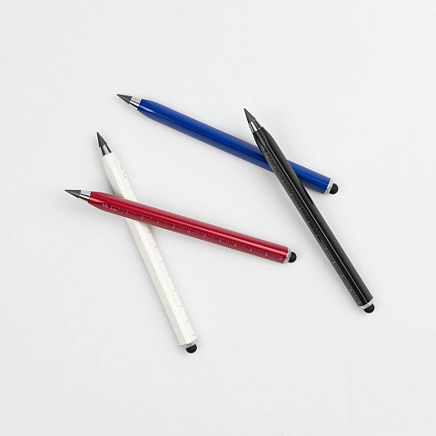 Вечный карандаш Tricore со стилусом, синий - рис 7.