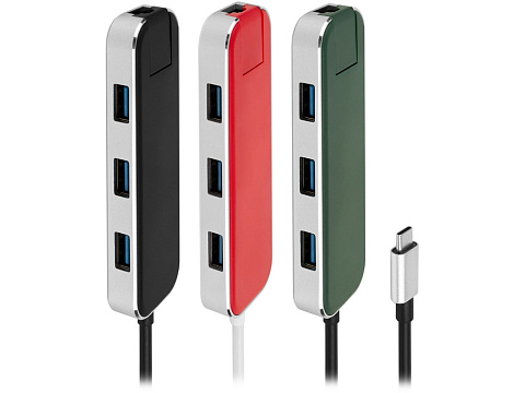 Хаб USB Rombica Type-C Chronos Green (Р) - рис 5.