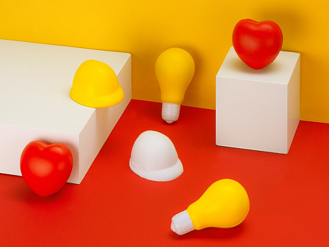 Антистресс Каска, белый - рис 5.