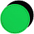 Лейбл из ПВХ с липучкой Menteqo Round, зеленый неон - миниатюра