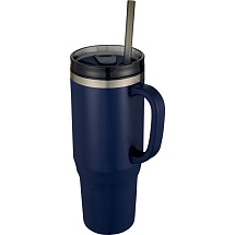 Melbourne кружка 1200 мл, сертифицированная согласно RCS, с соломинкой - Темно - синий