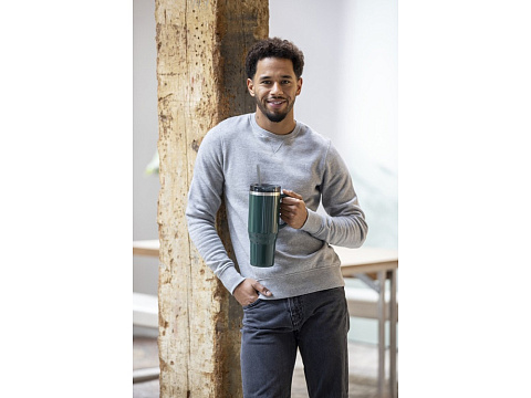 Melbourne кружка 1200 мл, сертифицированная согласно RCS, с соломинкой - Серый - рис 6.