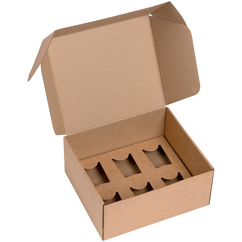 Коробка Grande с ложементом для стопок, крафт - рис 2.