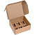 Коробка Grande с ложементом для стопок, крафт - миниатюра - рис 2.