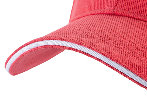 Бейсболка Cancun, красный/белый - рис 5.
