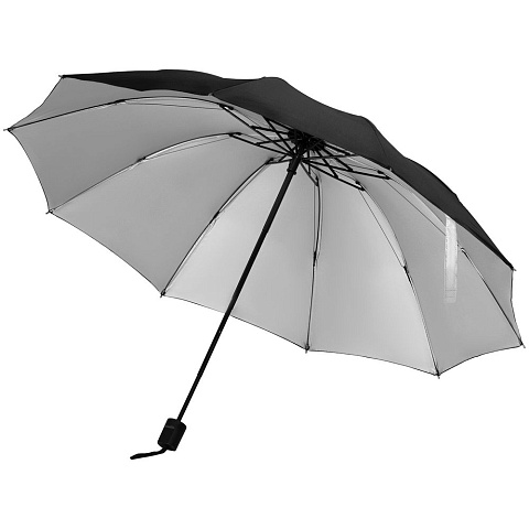 Зонт наоборот складной Stardome, черный - рис 2.