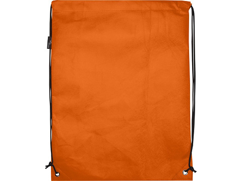 Рюкзак-мешок  на шнурке Evergreen из переработанного нетканого материала, оранжевый - рис 3.