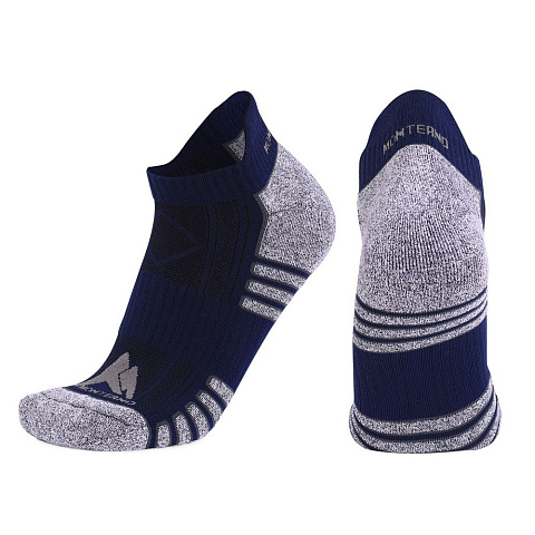 Набор из 3 пар спортивных мужских носков Monterno Sport, белый, черные и синий - рис 7.