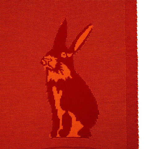 Плед Stereo Bunny, красный - рис 5.