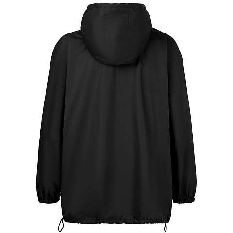 Дождевик-анорак Hard Work, укороченный, черный, единый размер - рис 3.