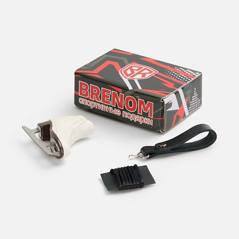 Брелок «Фигурный конек», белый - рис 7.