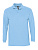 Рубашка поло мужская с длинным рукавом Winter II 210 голубая - миниатюра