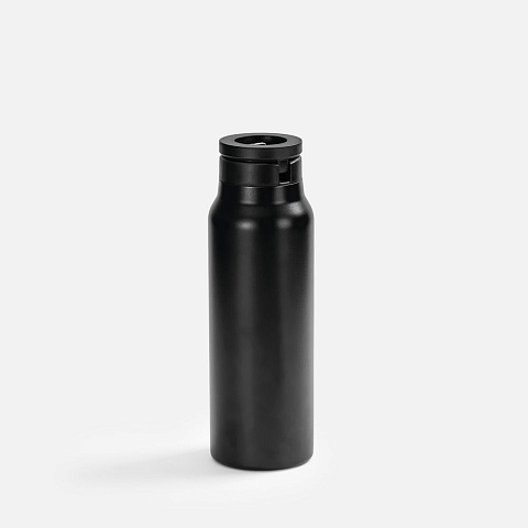 Термобутылка Magnus с магнитным держателем для телефона, черная - рис 3.