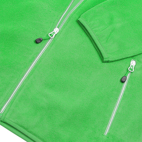 Куртка флисовая мужская Twohand, зеленое яблоко - рис 4.