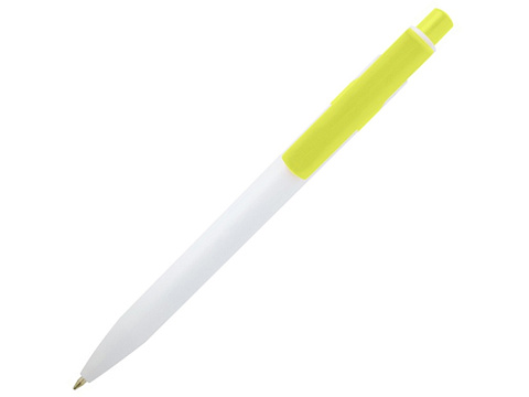 Unica шариковая ручка из переработанной пластмассы - Зеленый лайм (черные чернила)
