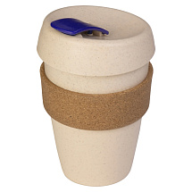 Стакан из пшеничного волокна с двойными стенками Pino, синий