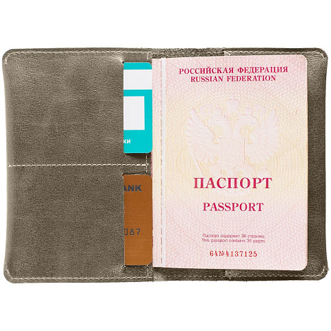 Обложка для паспорта Apache, ver.2, серая - рис 5.