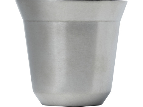 Duo набор чашек для эспрессо из нержавеющей стали, сертифицированный согласно RCS, 80 мл - Серебряный - рис 2.