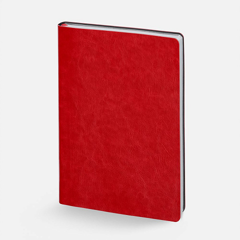 Ежедневник Nebraska Flex, недатированный, красный с серебристым - рис 2.