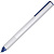 Ручка шариковая PF One, серебристая с синим - миниатюра