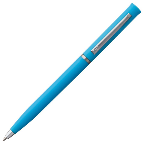 Ручка шариковая Euro Chrome, голубая - рис 4.