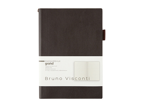 Ежедневник недатированный А5 Grand, коричневый - рис 2.