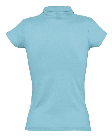 Рубашка поло женская Prescott Women 170, бирюзовая - рис 3.