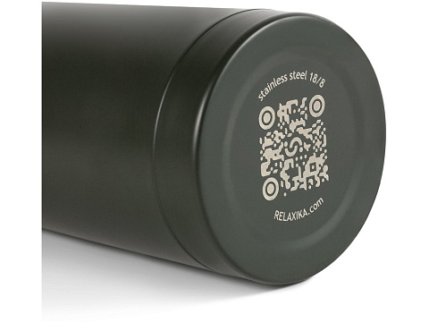 Термос Relaxika 101 (0,75 литра), хаки (без лого) - рис 10.