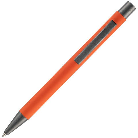 Ручка шариковая Atento Soft Touch, оранжевая - рис 4.