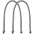 Ручки Corda для пакета M, серые - миниатюра - рис 2.