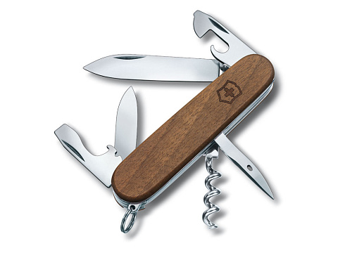 Нож перочинный VICTORINOX Spartan Wood, 91 мм, 10 функций, рукоять из орехового дерева