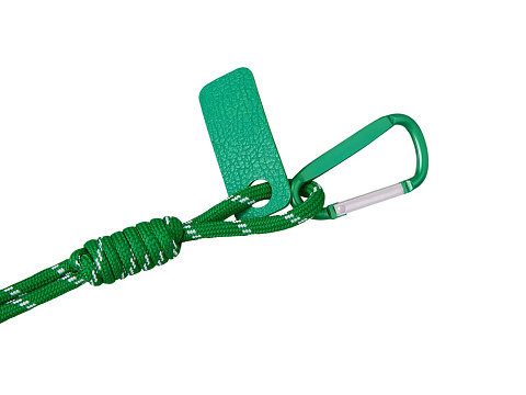 Брелок-веревочка на карабине Trinket, зеленый - рис 2.